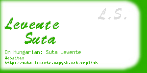 levente suta business card